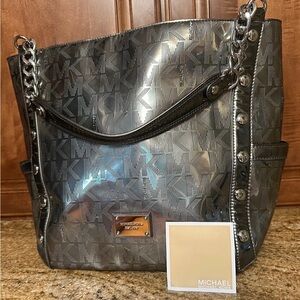 Michael Kors Silver Tote Bag